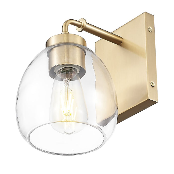 Acclaim Lighting 1 Light 6" Sconce, Brass/Clear