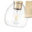 Acclaim Lighting 1 Light 6" Sconce, Brass/Clear