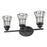 Acclaim Lighting Piers 3-Light Vanity, Matte Black