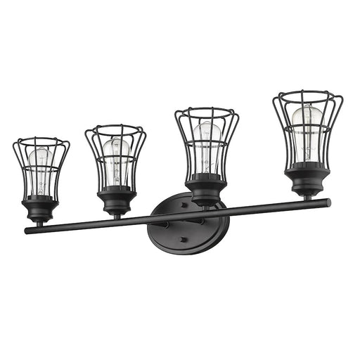 Acclaim Lighting Piers 5-Light Vanity, Matte Black