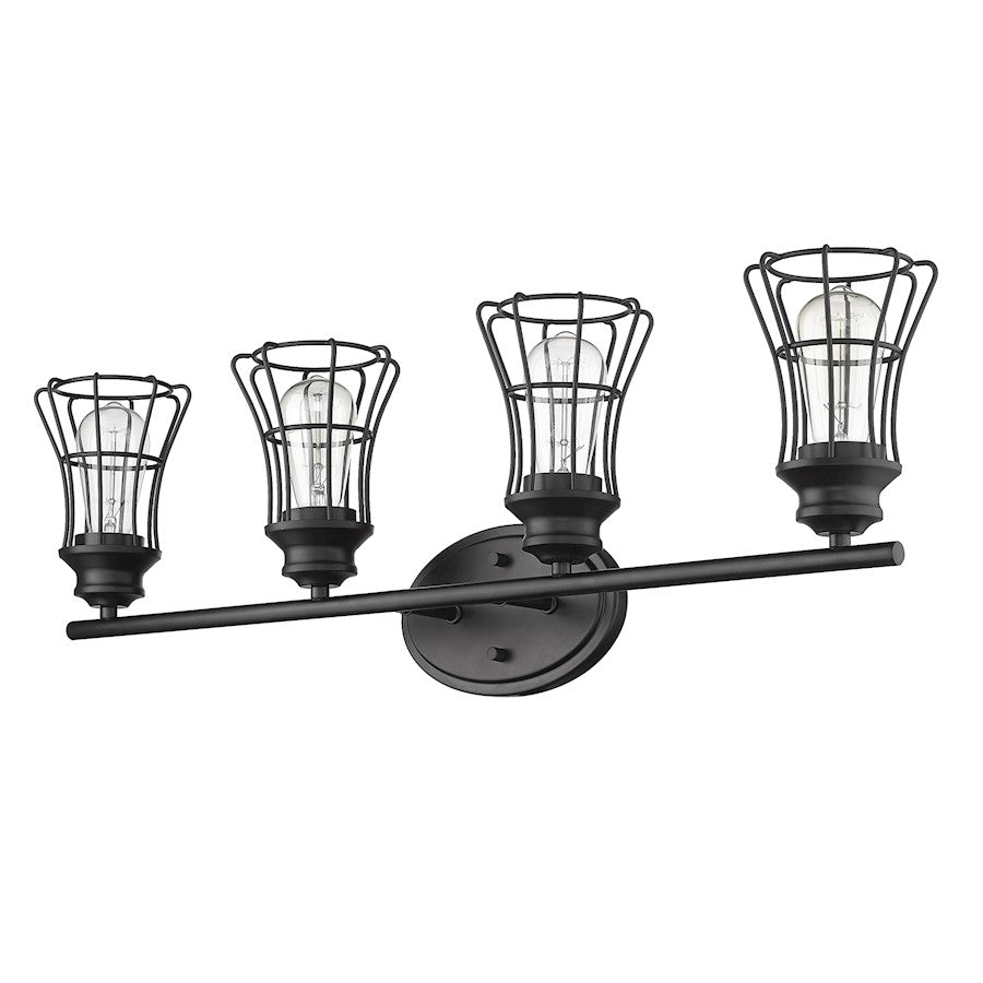 Acclaim Lighting Piers 5-Light Vanity, Matte Black
