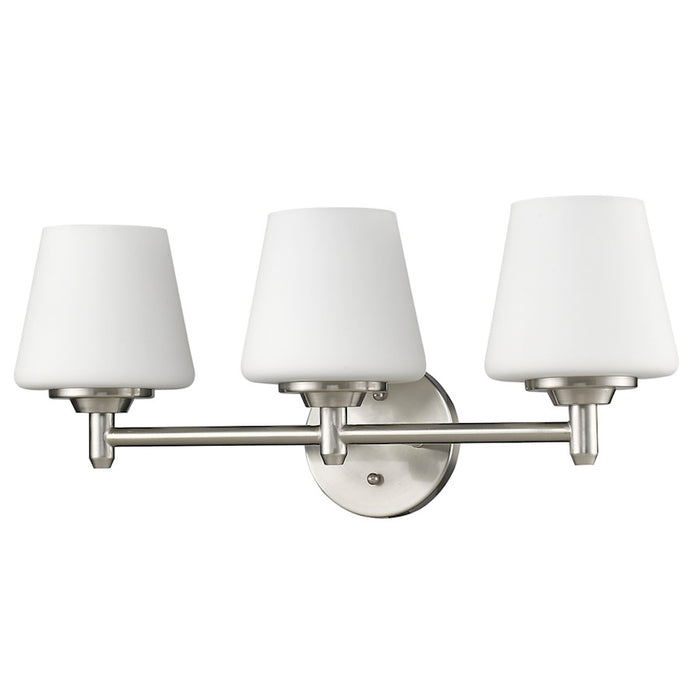 Acclaim Lighting Paige 3-Light Vanity Light, Satin Nickel