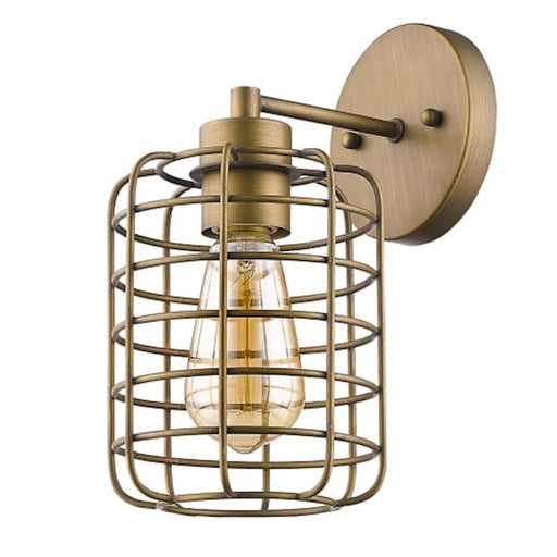 Acclaim Lighting Lynden 1 Light 11" Sconce, Raw Brass