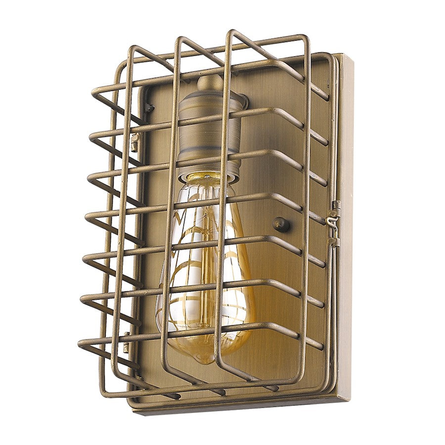 Acclaim Lighting Lynden 1 Light 9" Sconce, Raw Brass