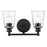 Acclaim Lighting Ceil 2 Light Vanity, Matte Black