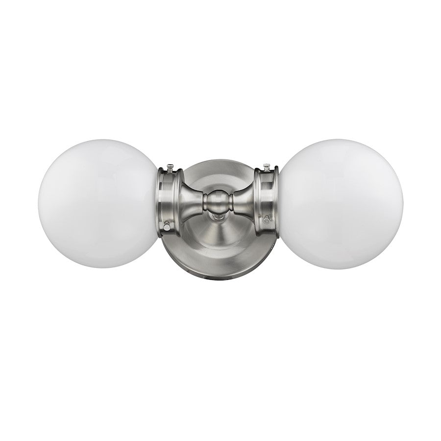 Acclaim Lighting Fairfax 2 Light Vanity Light, Satin Nickel