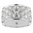 Acclaim Lighting Isabella 3 Light Flush Mount, Polished Nickel