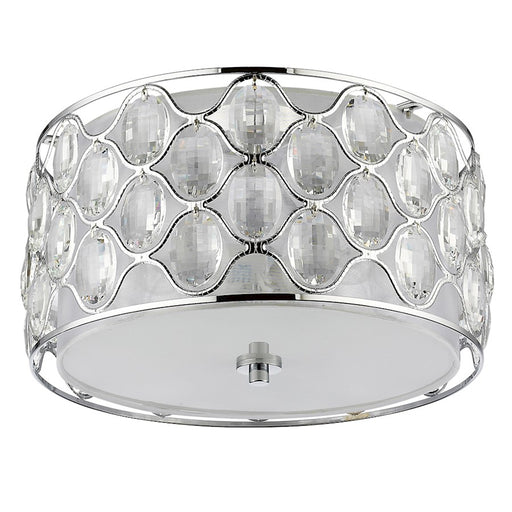Acclaim Lighting Isabella 3 Light Flush Mount, Polished Nickel