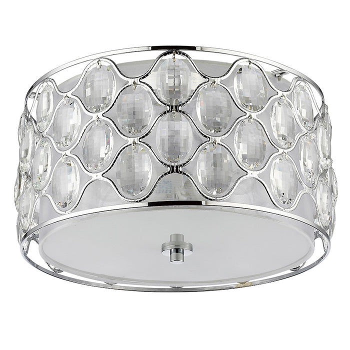 Acclaim Lighting Isabella 3 Light Flush Mount, Polished Nickel