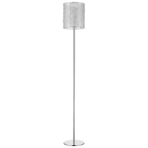 Acclaim Distratto Floor Lamp, Chrome/Enmeshed Aluminum Wire
