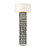 Acclaim Vallin Floor Lamp, Black Gold/White Fabric Drum