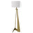 Acclaim Stratos 1 Light Floor Lamp, Brass/White