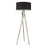 Acclaim Sangallo 1 Light Floor Lamp, Nickel/Black/White