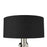 Acclaim Sangallo 1 Light Floor Lamp, Nickel/Black/White