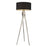 Acclaim Sangallo 1 Light Floor Lamp, Nickel/Black/White