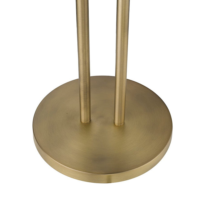 Acclaim Perret 2 Light Floor Lamp, Aged Brass