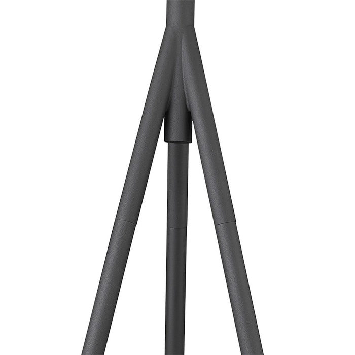 Acclaim Faza Floor Lamp, Black/Black Iron Cone/Gold Leaf