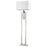 Acclaim Precision 1 Light Floor Lamp, Nickel/Ivory Shantung
