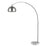 Acclaim Mid 1 Light 84" Arc Floor Lamp, Nickel/Nickel