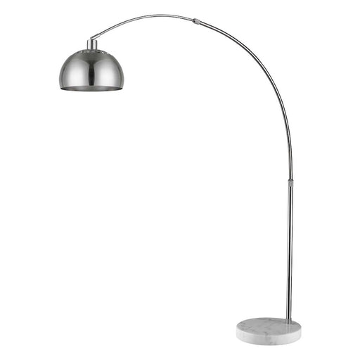 Acclaim Mid 1 Light 84" Arc Floor Lamp, Nickel/Nickel