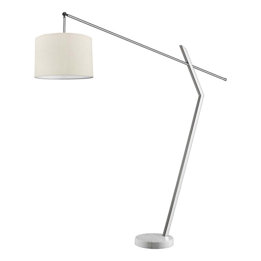 Acclaim Chelsea 2 Light Arc Floor Lamp, Chrome/Latte
