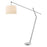 Acclaim Chelsea 2 Light Arc Floor Lamp, Chrome/Latte