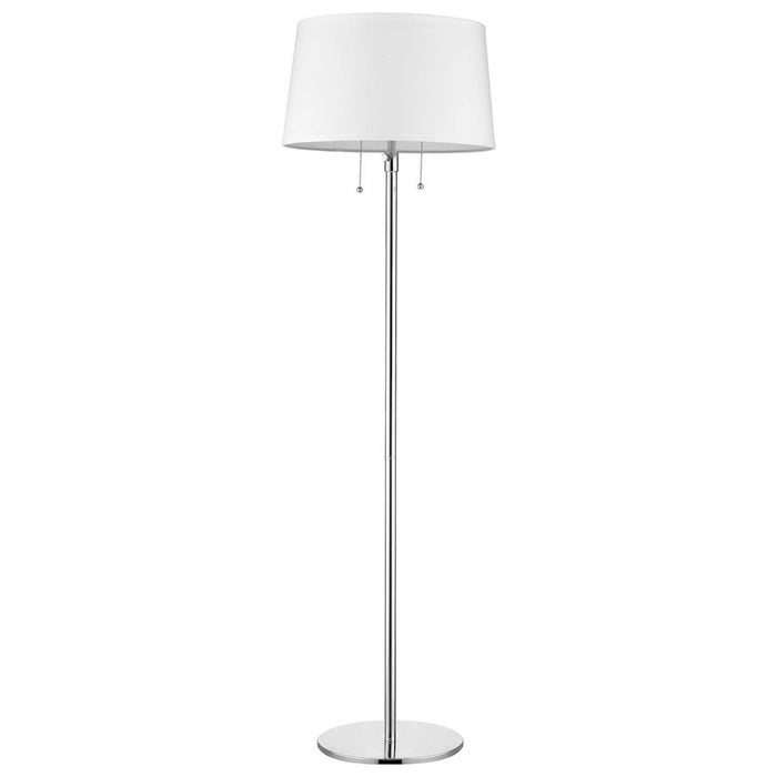 Acclaim Urban Basic 2 Light Floor Lamp, Chrome/Off-White