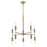 Acclaim Perret 10 Light Chandelier, Aged Brass
