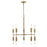 Acclaim Perret 10 Light Chandelier, Aged Brass