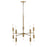 Acclaim Perret 10 Light Chandelier, Aged Brass