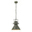 Acclaim Crew Pendant, Green/Green Metal Cone Shape/White