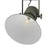 Acclaim Crew Pendant, Green/Green Metal Cone Shape/White