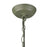 Acclaim Crew Pendant, Green/Green Metal Cone Shape/White