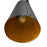 Acclaim Faza Pendant, Black/Black Metal Cone Shape/Gold