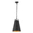 Acclaim Faza Pendant, Black/Black Metal Cone Shape/Gold