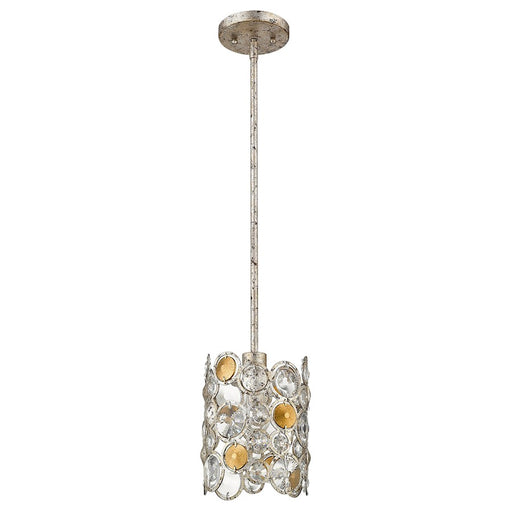 Acclaim Vitozzi 1 Light Pendant, Antique Silver Leaf