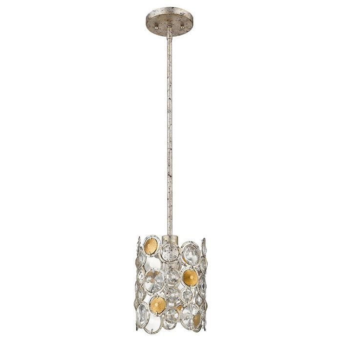 Acclaim Vitozzi 1 Light Pendant, Antique Silver Leaf