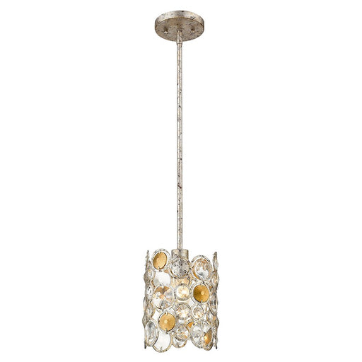Acclaim Vitozzi 1 Light Pendant, Antique Silver Leaf