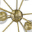 Acclaim Solea 12 Light Chandelier, Brass/Opal Glass Globes