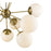 Acclaim Solea 12 Light Chandelier, Brass/Opal Glass Globes