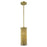Acclaim Basetti Pendant, Gold/Gold Metal Cylindrical Shape