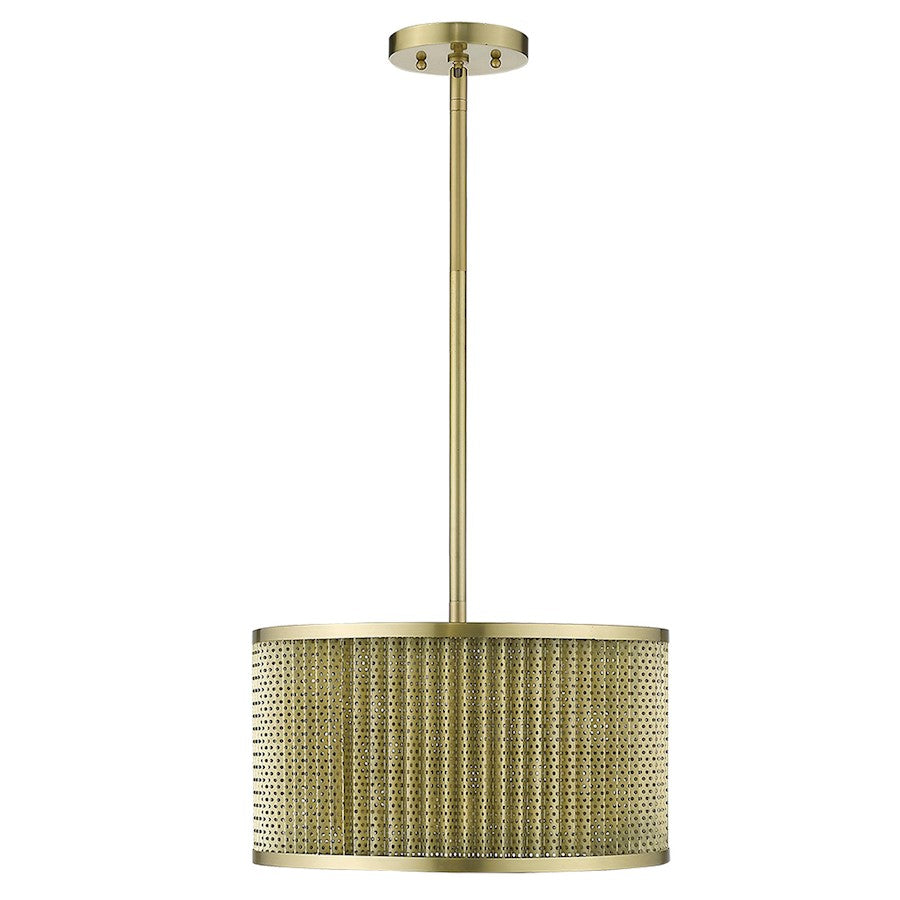 Acclaim Basetti 4 Light Convertible Pendant, Gold/Gold Drum