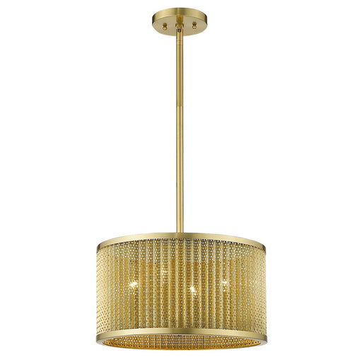 Acclaim Basetti 4 Light Convertible Pendant, Gold/Gold Drum