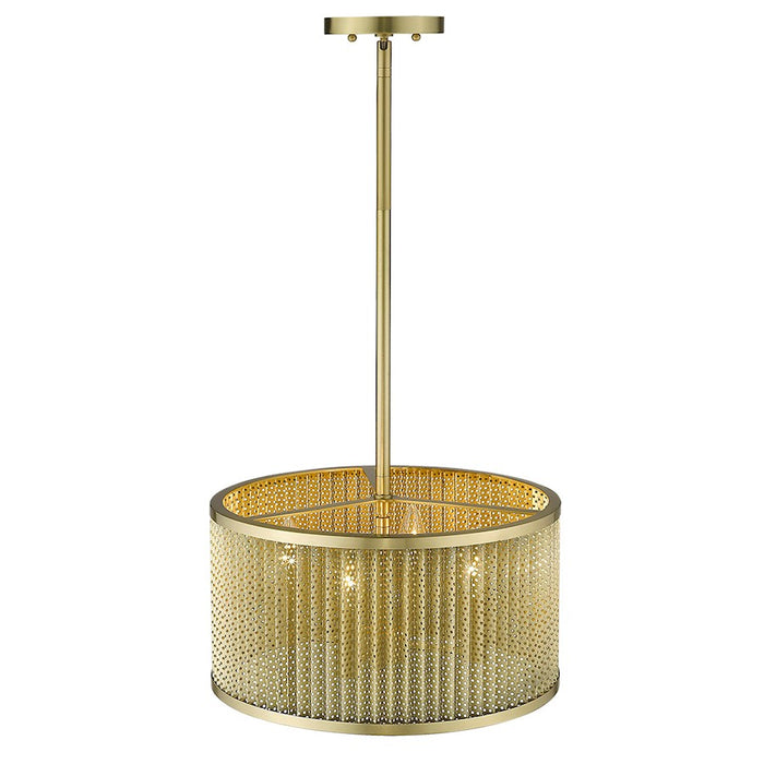 Acclaim Basetti 4 Light Convertible Pendant, Gold/Gold Drum