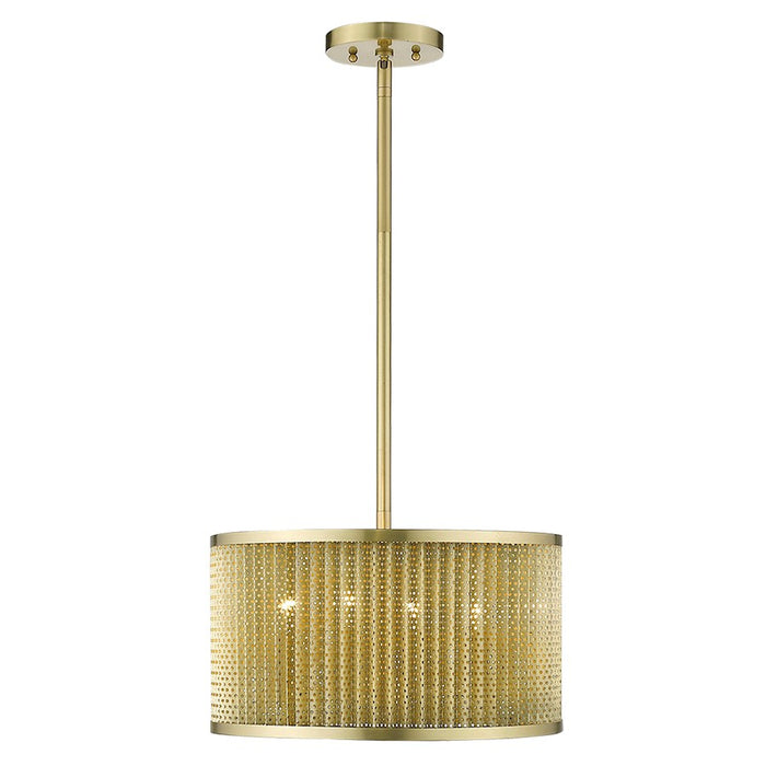 Acclaim Basetti 4 Light Convertible Pendant, Gold/Gold Drum