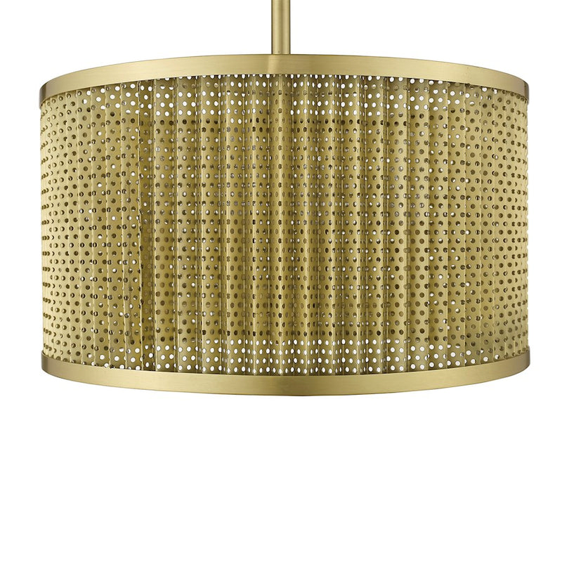 Acclaim Basetti 4 Light Convertible Pendant, Gold/Gold Drum