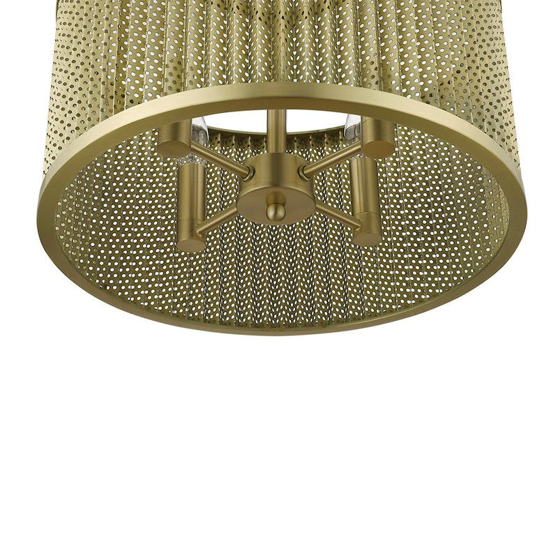 Acclaim Basetti 4 Light Convertible Pendant, Gold/Gold Drum