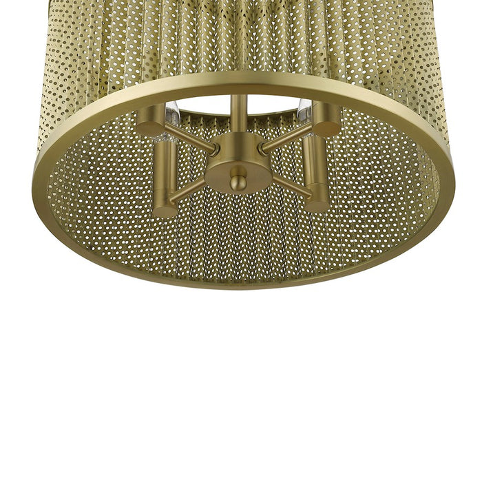 Acclaim Basetti 4 Light Convertible Pendant, Gold/Gold Drum