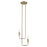 Acclaim Perret 2 Light Pendant, Aged Brass