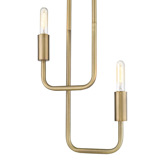 Acclaim Perret 2 Light Pendant, Aged Brass